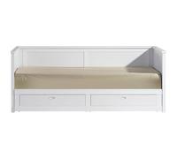 MUEMUE Diván Extensible con colchón Blanco 160x200cm