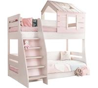 MueMue Litera casita escalera izquierda aglomerada rosa 90/100x200cm