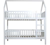 MueMue Litera casita madera blanco 90x190/90x190cm