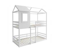 MUEMUE Litera Montessori casita Divisible Madera Blanco 90x190/90x190cm