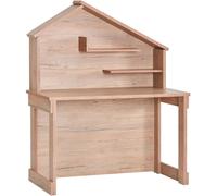 MueMue Mesa escritorio gris 148,4x117,6x58cm