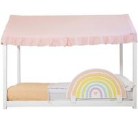 MueMue Techo para cama montessori algodón rosa 40x200,5x100cm