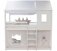 MueMue Techo para litera montessori algodón blanco 167x133/196x90cm