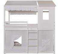 MueMue Techo para litera montessori algodón blanco 90x196cm