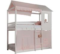 MueMue Techo para litera montessori algodón rosa 90x196cm