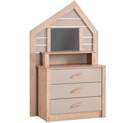 MueMue Tocador aglomerado gris 155,3x84,4x41,3cm