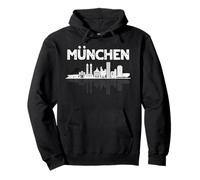München Skyline Apparel Múnich Baviera Recuerdo Turístico Sudadera con Capucha