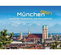 München - Zwischen Alpenblick und Altstadtflair - 2027 - Kalender DIN A2: Der Wandkalender mit den schönsten Motiven aus München für das Jahr 2027 im extragroßen Format DIN A2 (ca. 60 x 42 cm)!