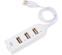 MUENG Adaptador de Cubierta de Alta Velocidad Hub Mini USB 2.0 Splitter de 4 Puertos para PC portátil Receptor de portátiles Accesorios de periféricos de la computadora