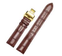 MUENShop Correa de Piel Auténtica Extralargo XXL de Liberación Rápida de 18mm a 22mm con Hebilla Desplegable y Hebilla de Mariposa