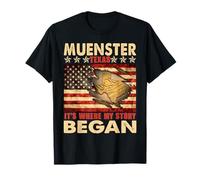 Muenster Texas USA Flag 4 de julio Camiseta