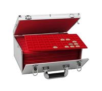 Münzen-Koffer "GIGANT": Münzkoffer mit 15 Einsätzen für über 500 St. verschiedene Münzen