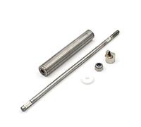 MUEOSI 1 pieza de ejes de hélice de barco RC marino de 3mm y juego de tubérculos de manga de eje con rodamiento Eje de transmisión de barco(Shaft 10 Sleeve 5cm)