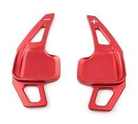 MUEOSI 2 uds paletas de Cambio de Volante de Coche extensión de Palanca de Cambios, for, Serie 3 5 F10 F30 F80 320i 325i 330i RT Levas de Cambio para Coche(Black Red)