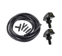 MUEOSI Boquilla de limpiaparabrisas delantero Universal for coche, rociador de chorro, Kit de conector de tubo de manguera, ventilador de Agua pulverizada, ajuste de salida de lavadora Boquilla lavapa