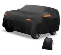 MUEOSI Cubierta de coche, for Kia, película de aluminio EV9, impermeable al aire libre, protección contra el sol, la lluvia, la nieve, el granizo con puerta, for cremallera, Cobertura completa para ex