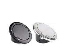 MUEOSI Cubierta del tanque de gas del coche, para Jeep, Wrangler JK Rubicon Sahara Unlimited 2007-2017 Tapa de llenado de combustible reemplazo tapa de la válvula de combustible(Chrome)
