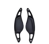 MUEOSI Embellecedor de Cambio de Paleta de extensión de Volante de Aluminio, 2 uds., for, Serie 5 G30 G38 7 G11 G12 X3 G01 X4 G02 M5 F90 2017 2018 Levas de Cambio para Coche(Black Black)