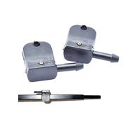 MUEOSI Erick's Wiper 2 Unids/set Boquilla de Arandela Universal Chorro de Pulverización, for VW, LT Crafter Montado en Boquillas del Brazo del Limpiaparabrisas 12 mm/8 mm de Ancho 3 Chorros Boquilla l