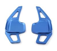 MUEOSI Extensión de Cambio de Marchas for Volante de Coche, for, Serie 3, 5, F10, F30, F80, 325i, 320i, 330i, Todos los años, 2 Unidades Levas de Cambio para Coche(Blue)
