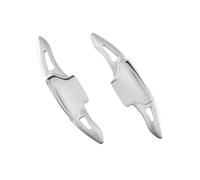 MUEOSI, for Ford, for Explorer, MK6 ST-Line XLT Sport ST Plug-in Hybrid 2020 2021 2022 Extensión de la Palanca de Cambios del Volante del Coche Levas de Cambio para Coche(Black Silver)