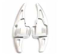 MUEOSI For Ford, for Focus, 4 ST ST-Line, for Wagon, for Ecosport, Bronco Sport Escape, for Fiesta, extensión de Palanca de Cambios for Volante de automóvil Levas de Cambio para Coche(Silver)