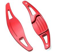 MUEOSI For Ford, for Fusion, for Mondeo, for Vignale, for Titanium, for Platinum, for Wagon ST-Line SE Extensión de Palanca de Cambios for Volante de automóvil Levas de Cambio para Coche(Rot)
