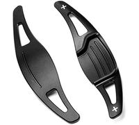 MUEOSI For Ford, for Fusion, for Mondeo, for Vignale, for Titanium, for Platinum, for Wagon ST-Line SE Extensión de Palanca de Cambios for Volante de automóvil Levas de Cambio para Coche(Schwarz)