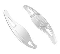 MUEOSI For Ford, for Fusion, for Mondeo, for Vignale, for Titanium, for Platinum, for Wagon ST-Line SE Extensión de Palanca de Cambios for Volante de automóvil Levas de Cambio para Coche(Silver)