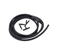 MUEOSI Limpiaparabrisas Universal de Erick, 200cm/2m de 3,5mm EPDM, limpiaparabrisas Negro, Tubo de Chorro, Manguera, Boquilla de Bomba automática de Goma Boquilla lavaparabrisas