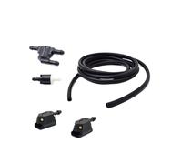 MUEOSI Manguera de Tubo de Chorro for limpiaparabrisas de 2m con Conector, válvula de retención de arandela TY, Boquilla, pulverizador de Chorro, Kit de de Pieza en T Frontal Boquilla lavaparabrisas
