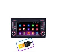 MUEOSI Reproductor de vídeo Multimedia con Radio Android for Coche 2 DIN, for Audi, A4 B8 B7 B6 S4 RS4, for Seat, Exeo 2002-2008 navegación GPS 2din SIN DVD Pantalla de Juego del Coche(2G-32G 8C SIM