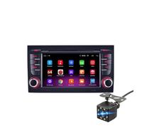 MUEOSI Reproductor de vídeo Multimedia con Radio Android for Coche 2 DIN, for Audi, A4 B8 B7 B6 S4 RS4, for Seat, Exeo 2002-2008 navegación GPS 2din SIN DVD Pantalla de Juego del Coche(2G-16G 4C CAM