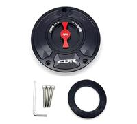 MUEOSI Tapas de Tanque de Combustible de Aluminio CNC Nuevas for Motocicletas con Cierre rápido CBR 600 F4I F4 F3 F2 tapón de Combustible con Cerradura(Black and Red)