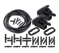 MUEOSI Tubo de manguera con boquilla de chorro de limpiaparabrisas delantero de coche, for Ford, Focus, 2 3, Mondeo, Galaxy C-max, Fiesta, KA Fusion BM5117666AB Boquilla lavaparabrisas(With Regulator)
