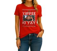 Muere lento Yippee Ki Yay La película de Navidad dura | Camiseta de Navidad Navidad Mujer, rojo, XXL