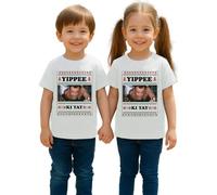 Muere Lento Yippee Ki Yay Ugly Christmas Christmas Film | Camiseta de Navidad Navidad Niños, Blanco, 128