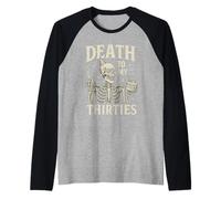 Muerte a mis Treinta Gracioso cumpleaños número 40 Camiseta Manga Raglan