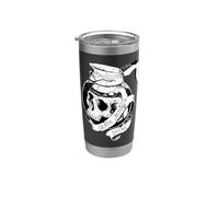 Muerte antes de descafeinado amante del café Blackwork Vaso térmico de acero inoxidable de doble pared