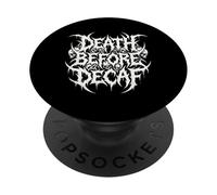 Muerte Antes de descafeinado Amante del café Pesado PopSockets PopGrip Adhesivo