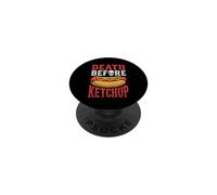 Muerte Antes de Ketchup - Fun Hot Dog Glizzy Meme Food Hot Dogs PopSockets PopGrip Adhesivo