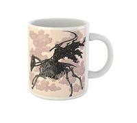 Muerte De Caballo A Caballo, Esqueleto, Grabado Vintage, 8 Aventuras Tazón Novedad Tazas Té Graciosa Tazón De Café Regalos Divertidos Para Amigos Familiares Navidad 330Ml