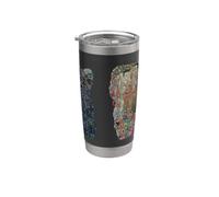 Muerte y vida de Gustav Klimt (1916) Vaso térmico de acero inoxidable de doble pared