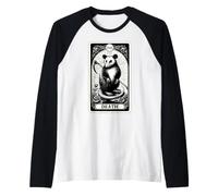 Muerte zarigüeya Tarot Reaper Goth Blackcraft Zarigüeya Camiseta Manga Raglan