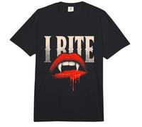Muerto Colmillos de Vampiro, Dientes, Labios Rojos, Espeluznante Halloween Comfort Colors Adult Heavyweight T-Shirt