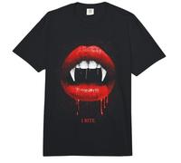 Muerto Colmillos de Vampiro, Dientes, Labios Rojos, Espeluznante Halloween Comfort Colors Adult Heavyweight T-Shirt