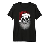 Muerto Papá Noel Cráneo Navidad Camiseta Premium