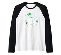 Muerto por Dentro Pero sintiéndose Afortunado con la diversión de los Esqueletos Camiseta Manga Raglan
