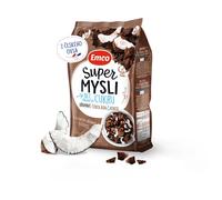 Muesli Emco Super muesli sin azúcar añadido chocolate y coco 500g
