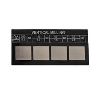 Muestra de comparación de rugosidad para control de calidad industrial de acero para medidor de acabado superficial 8 x 6 x 3 cm Ra0.025-6.3Um para procesos de molienda de torno, uso de enseñanza y